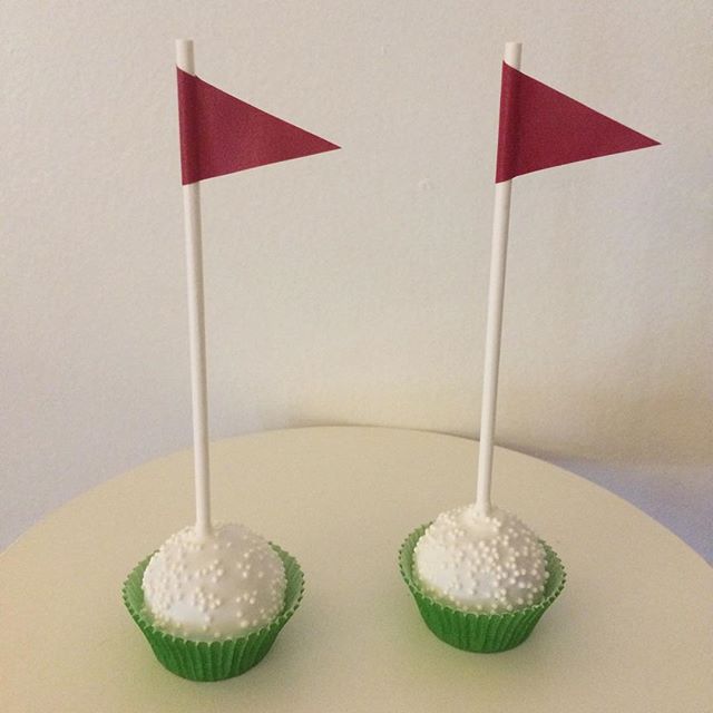 Golf Ball Cake Pops 