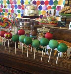 Catepillar cake pops