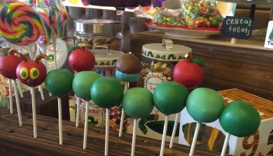 Catepillar cake pops